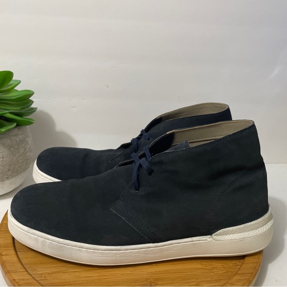 Clarks‎ CourtLite DBT Suede Chukka Boot Navy Blue Leather Casual Shoe Size 12 - Picture 1 of 7